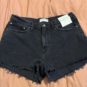 Abercrombie Black Jean Shorts